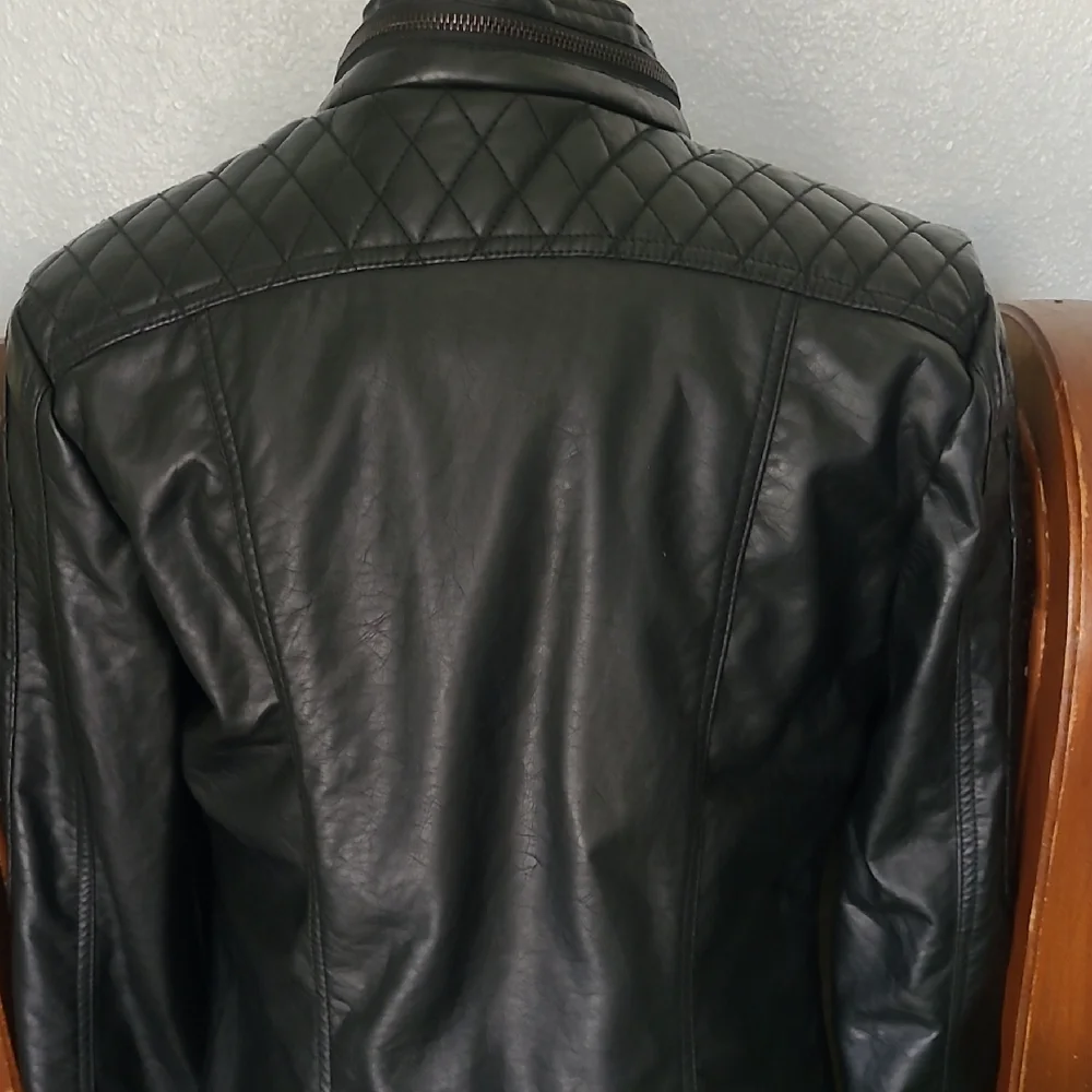 Maralyn & Me Black Faux Leather Jacket - Picture 4 of 13